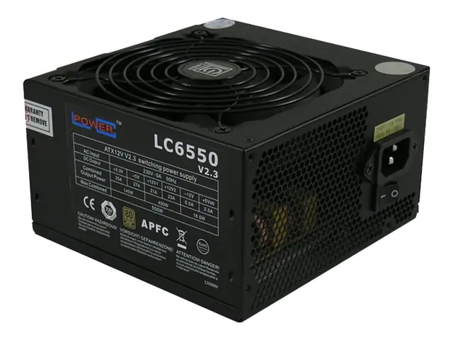 LC Power Super Silent Series LC6550 V2.3 - Netzteil (intern) - ATX12V 2.3 - 80 PLUS Bronze - Wechselstrom 230 V - 550 Watt - aktive PFC
