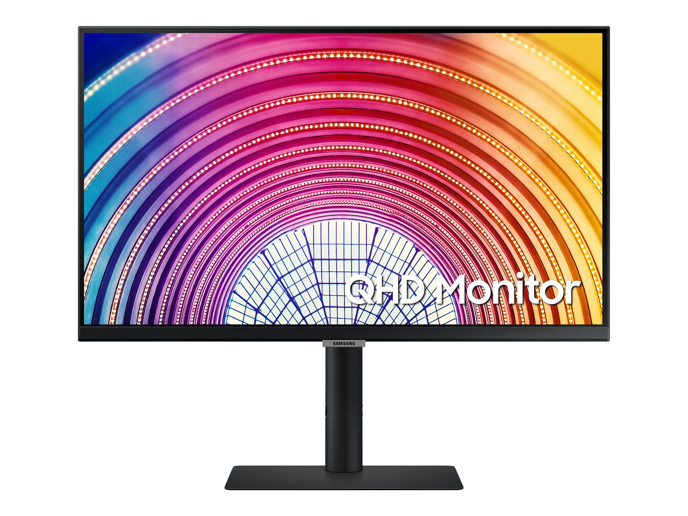 Samsung S24A600NWU - S60A Series - LED-Monitor - 61 cm (24") - 2560 x 1440 QHD @ 75 Hz - IPS - 300 cd/m² - 1000:1 - HDR10 - 5 ms - HDMI, DisplayPort - Schwarz