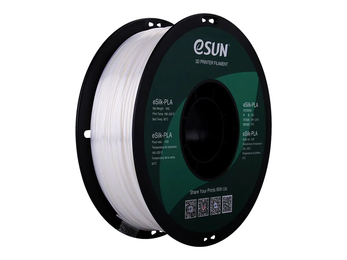 Esun - Weiß - 1 kg - Silk PLA Filament (3D) Esun - Weiß - 1 kg - Silk PLA Filament (3D)
