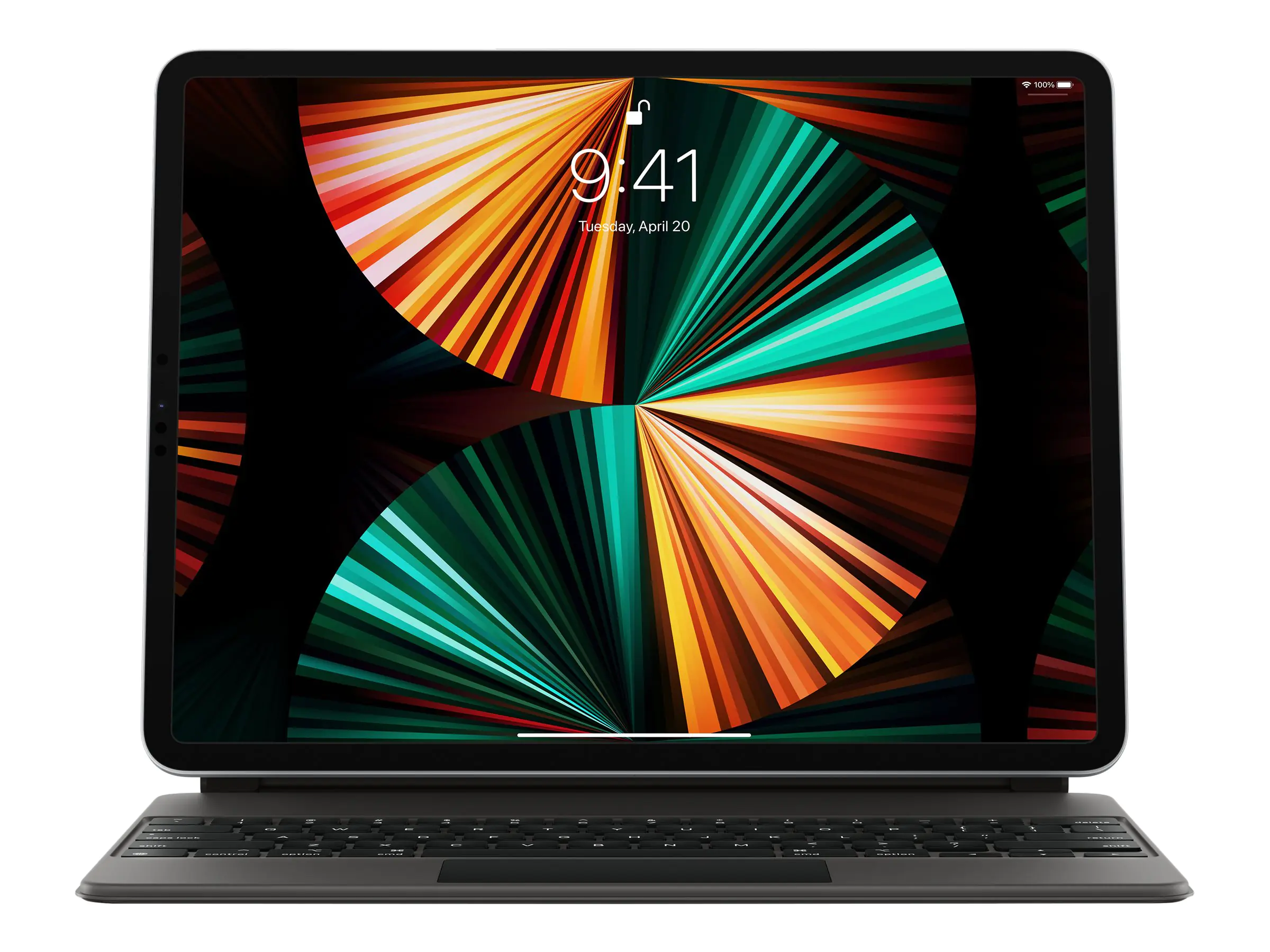 Apple Magic Keyboard - Tastatur und Foliohülle - mit Trackpad - hinterleuchtet - Apple Smart connector - QWERTZ - Schweiz - Schwarz - für Apple 12.9-inch iPad Pro (3rd gen, 4th gen, 5th gen, 6th gen), 13-inch iPad Air (M2)
