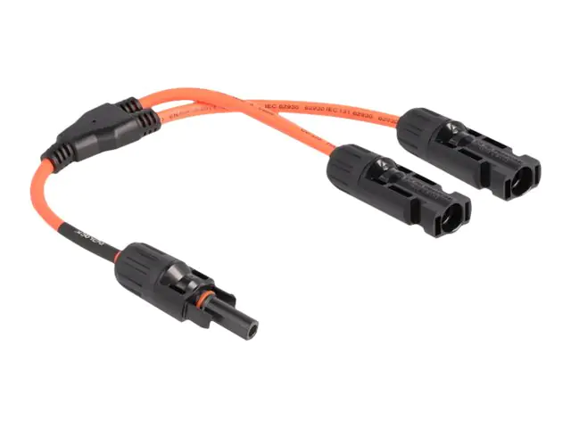 Delock - Netz-Splitter - DL4 (W) zu DL4 (M) - 1000 V - 30 cm - Rot
