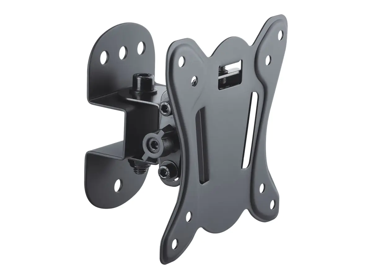 PureMounts PM-FM10-100 - Befestigungskit (VESA-Adapter, Montageklammer) - für LCD-Display - Stahl - Schwarz - Bildschirmgröße: 33-68.6 cm (13"-27") - Wandmontage