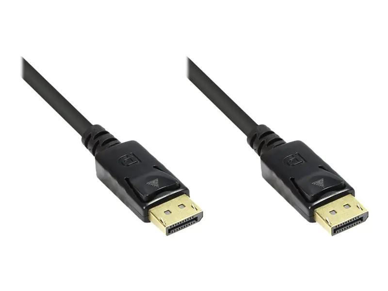 Good Connections - DisplayPort-Kabel - DisplayPort (M) bis DisplayPort (M) - 5 m - eingerastet, geformt, 4K Unterstützung - Schwarz