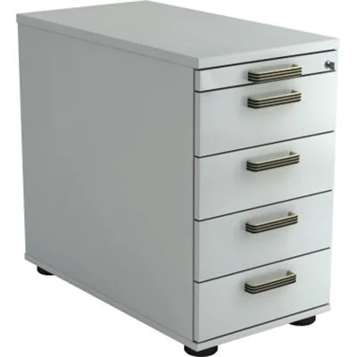 Hammerbacher Standcontainer Solid VSC50/5/5/SG grau/grau