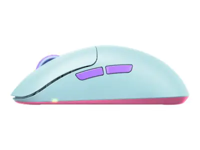 Xtrfy M8 - Maus - optisch - 5 Tasten - kabellos - 2.4 GHz - kabelloser Empfänger (USB) M8W-FROSTY-MINT