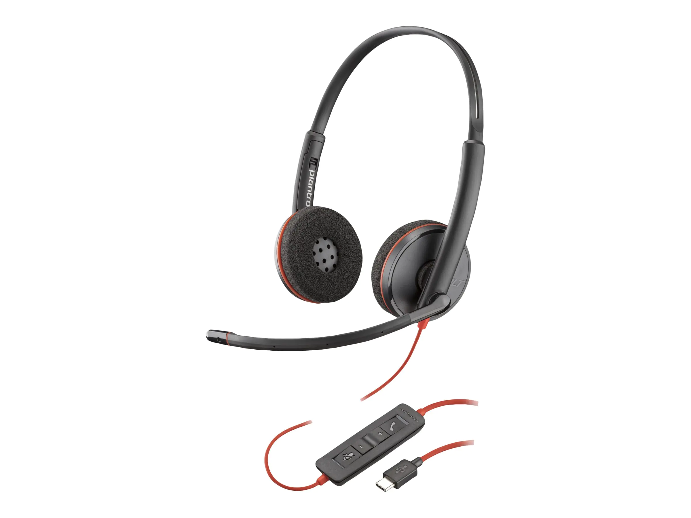 Poly Blackwire 3220 - Blackwire 3200 Series - Headset - On-Ear - kabelgebunden - USB-C - Schwarz - Skype-zertifiziert, Cisco Jabber Certified, Avaya Certified, UC-zertifiziert Poly Blackwire 3220 - Blackwire 3200 Series - Headset - On-Ear - kabelgebunden - USB-C - Schwarz - Skype-zertifiziert, Cisco Jabber Certified, Avaya Certified, UC-zertifiziert