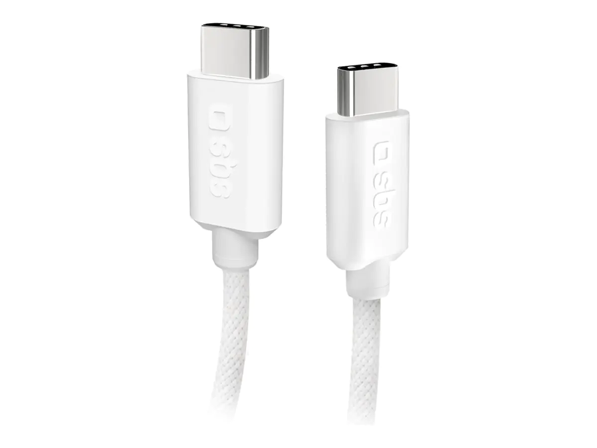 SBS USB-Kabel - USB-C (M) zu USB-C (M) - USB 2.0 - 1.5 m - USB-C Power Delivery (60W)