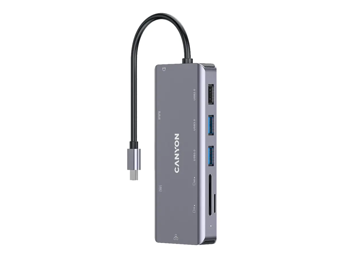 Canyon CNS-TDS11 - Dockingstation - USB-C - 9 Slots - HDMI - 1GbE