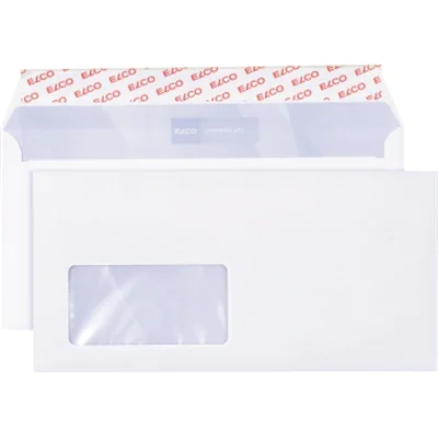 ELCO Briefumschlag premium 30778 C5/6 80g hk mF weiß 500 St./Pack. ELCO Briefumschlag premium 30778 C5/6 80g hk mF weiß 500 St./Pack.