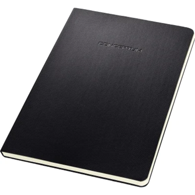 Sigel CONCEPTUM, Schwarz, A5, 120 Blätter, 80 g/m², Kariertes Papier, Universal CO802