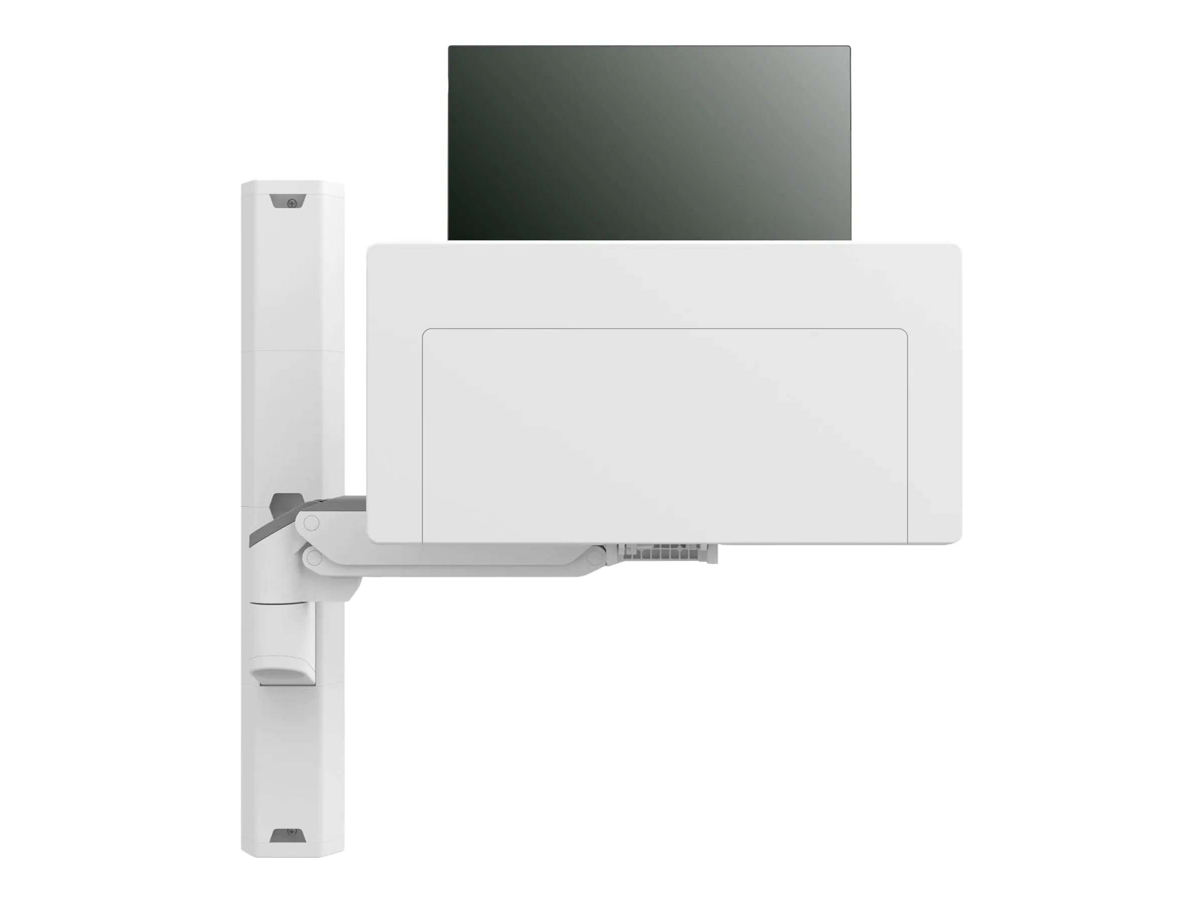 Ergotron CareFit Combo System - Befestigungskit (Gelenkarm, Tastatur-Tablett, Wandhalterung, Laufschienenadapter, Laufschienenhalterung, Wandschiene 34", Wandschienenabdeckungen) - modular - für LCD-Display / PC-Ausrüstung - Aluminium, Kunststoff - w
