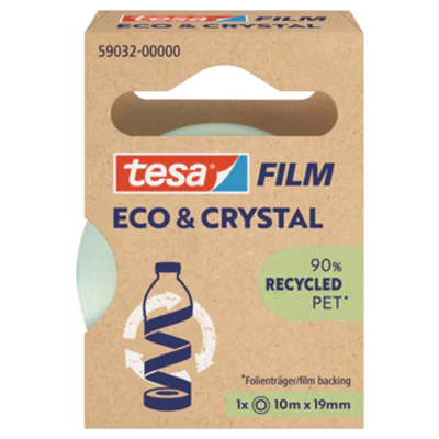 tesa® Klebefilm Eco & Crystal 19 mm x 10 m (B x L) einseitig klebend ohne Lösungsmittel Acrylat transparent tesa® Klebefilm Eco & Crystal 19 mm x 10 m (B x L) einseitig klebend ohne Lösungsmittel Acrylat transparent
