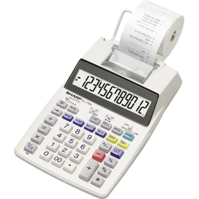 Sharp Tischrechner EL-1750V 12stell r/s Druck optional Netzadapter Sharp Tischrechner EL-1750V 12stell r/s Druck optional Netzadapter