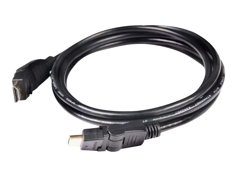 Club 3D CAC-1360 - HDMI-Kabel mit Ethernet - HDMI männlich drehend zu HDMI männlich drehend - 2 m - 4K Unterstützung