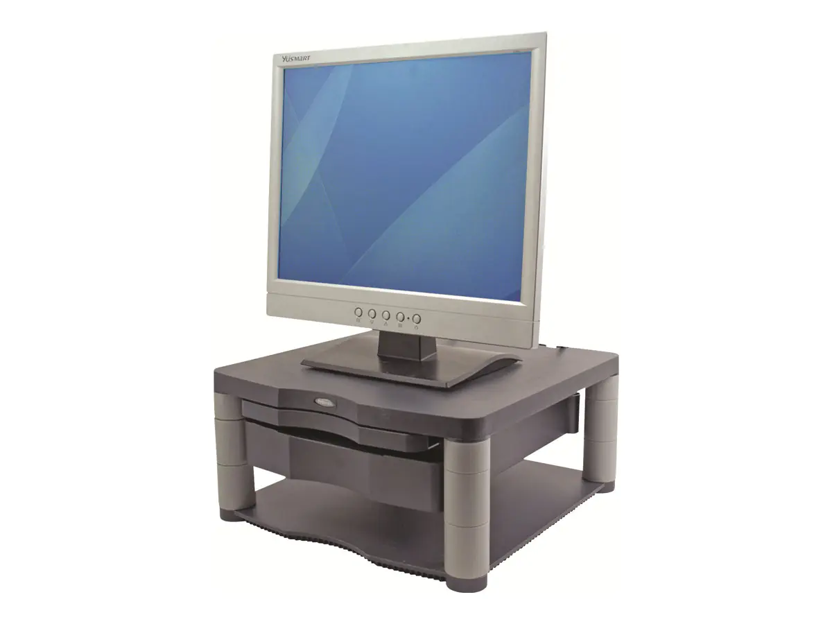 Fellowes Premium Monitor Riser Plus - Montagekomponente (Schubfach) - für LCD-Display - Graphite - Bildschirmgröße: 53.3 cm (21") Fellowes Premium Monitor Riser Plus - Montagekomponente (Schubfach) - für LCD-Display - Graphite - Bildschirmgröße: 53.3 cm (21")