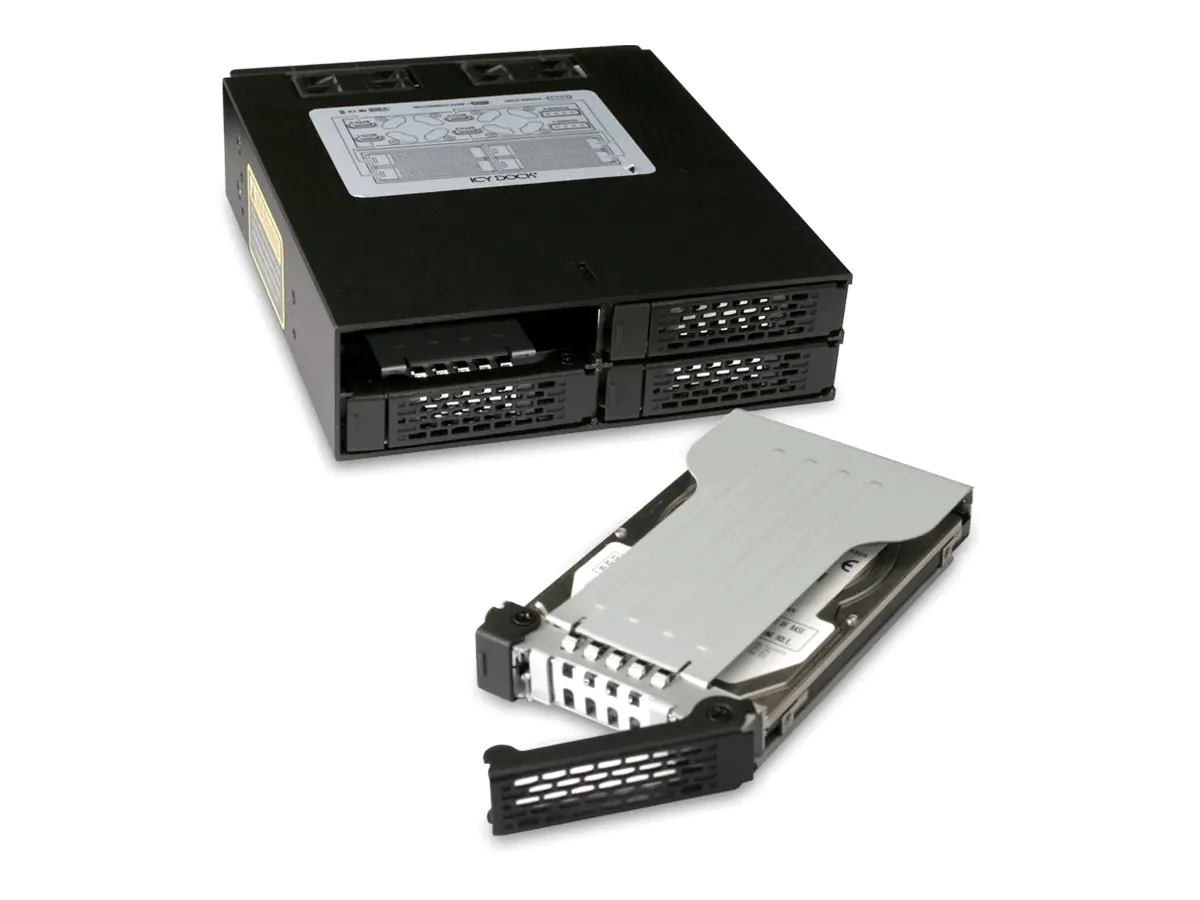 Cremax ICY Dock ToughArmor MB994SP-4SB-1 - Gehäuse für Speicherlaufwerke - SATA 6Gb/s - SATA 6Gb/s - mattschwarz