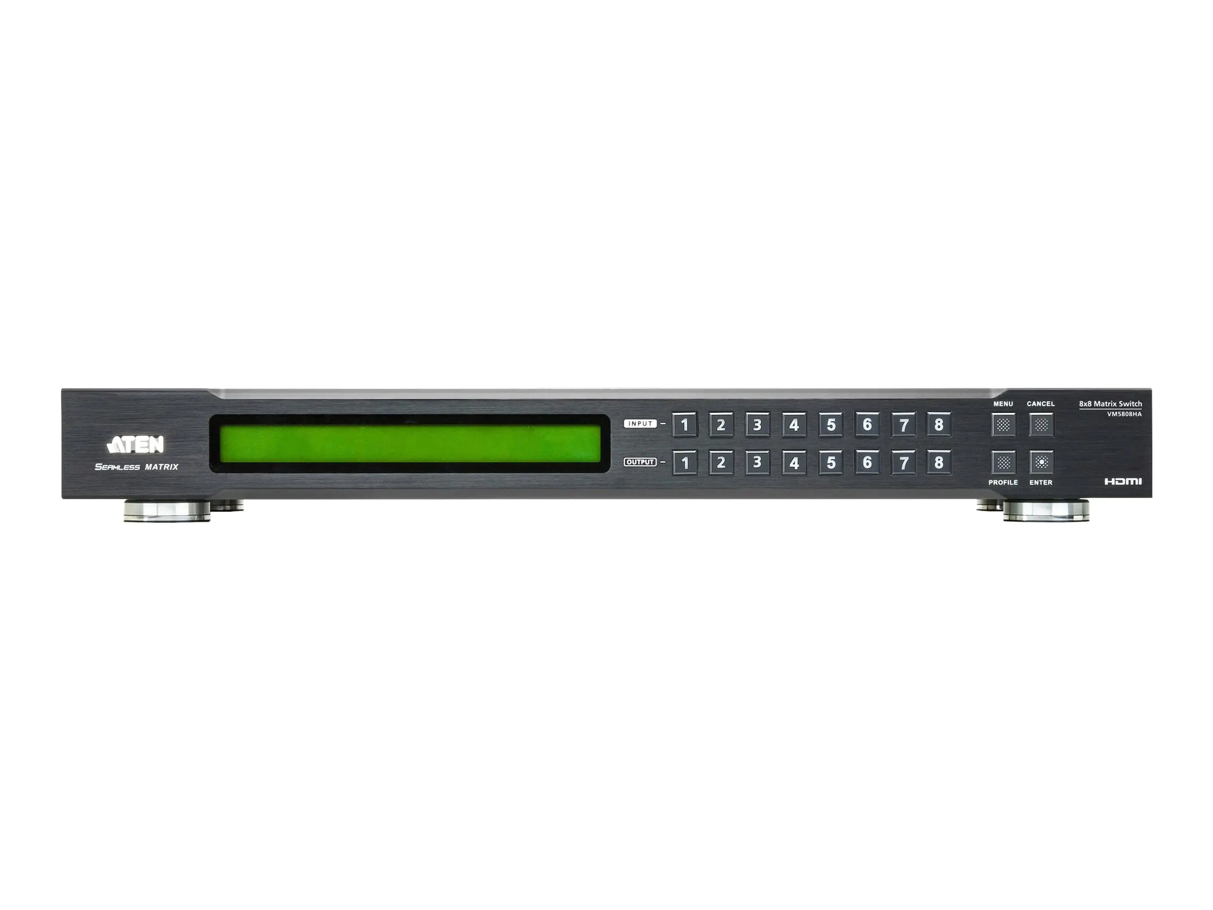 ATEN VM5808HA - Video/Audio-Schalter - 8 x 8 HDMI Matrix mit Scaler - an Rack montierbar