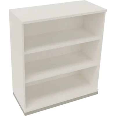 Regal 3OH B1000xT442xH1133mm Silberaluminium/Diamant Weiß