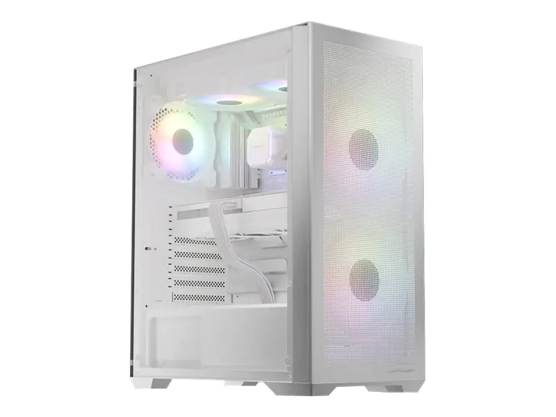 LC-Power Gaming 717W Meshwork_L Light - Tower Gaming - ATX - Seitenteil mit Fenster (gehärtetes Glas) LC-717W-ON