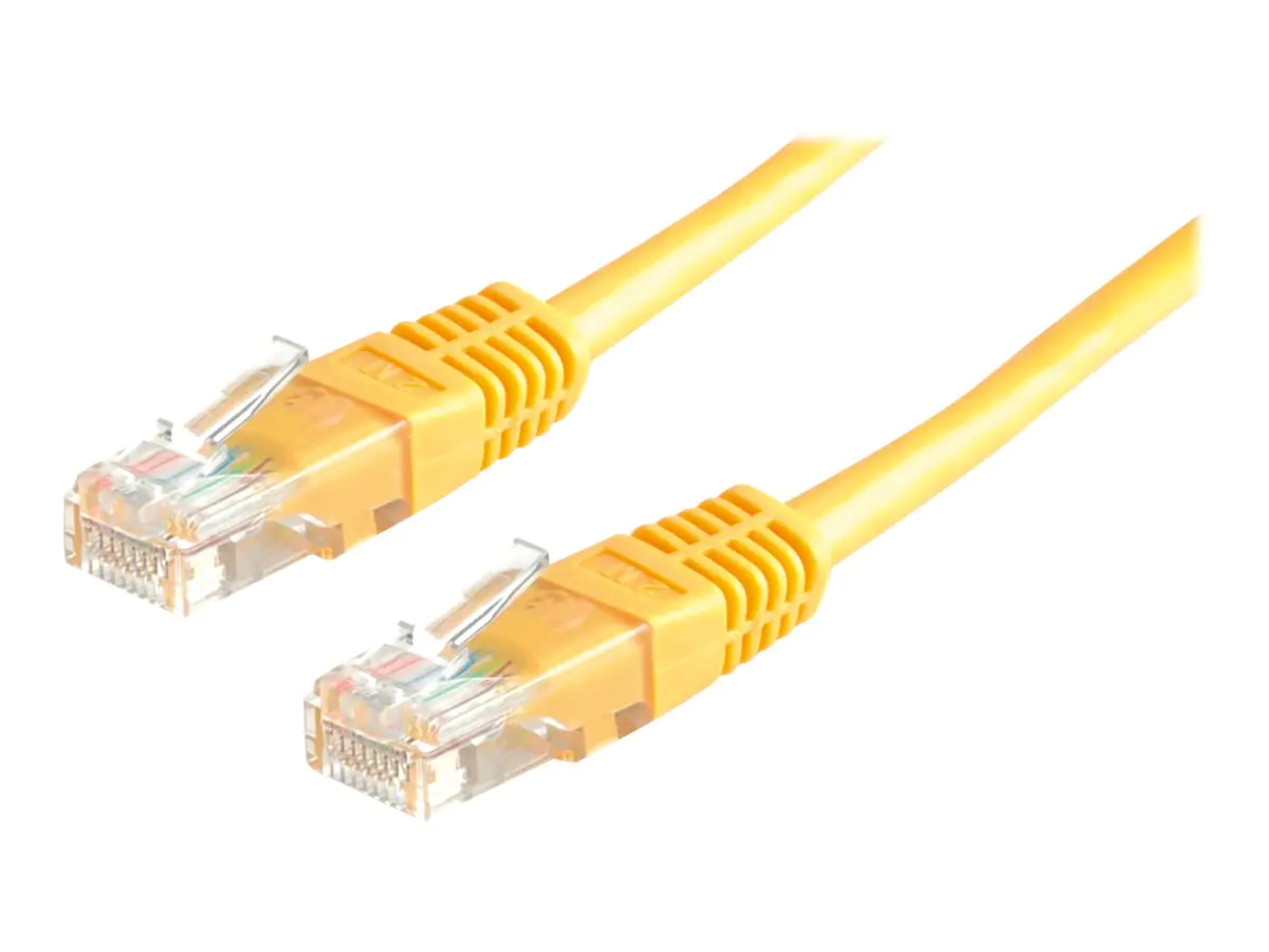 Roline - Patch-Kabel - RJ-45 (M) zu RJ-45 (M) - 3 m - UTP - CAT 5e - Gelb