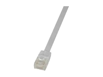 LogiLink SlimLine - Patch-Kabel - RJ-45 (M) zu RJ-45 (M) - 1 m - UTP - CAT 6 - flach - weiß