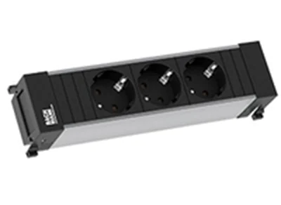 Bachmann POWER FRAME - Größe S - Steckdosenleiste - Wechselstrom 250 V - 3680 Watt - Eingabe, Eingan Bachmann POWER FRAME - Größe S - Steckdosenleiste - Wechselstrom 250 V - 3680 Watt - Eingabe, Eingan