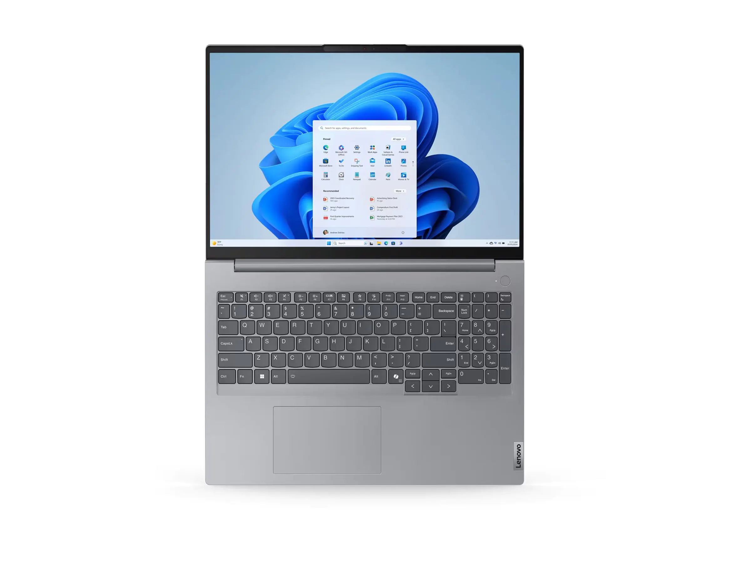 Lenovo ThinkBook 16 G7 ARP 21MW - 180°-Scharnierdesign - AMD Ryzen 5 7535HS / 3.3 GH