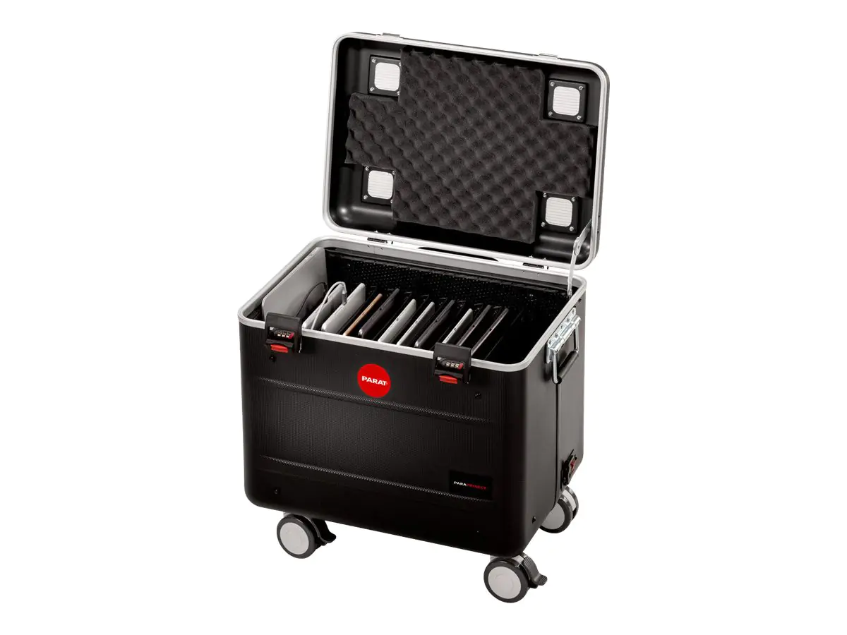 PARAT PARAPROJECT Case TC10 - Wagen (nur Laden) - für 10 Tablets - verriegelbar - X-ABS Kunststoff - Schwarz - Bildschirmgröße: up to 32.8 cm (up to 12.9")