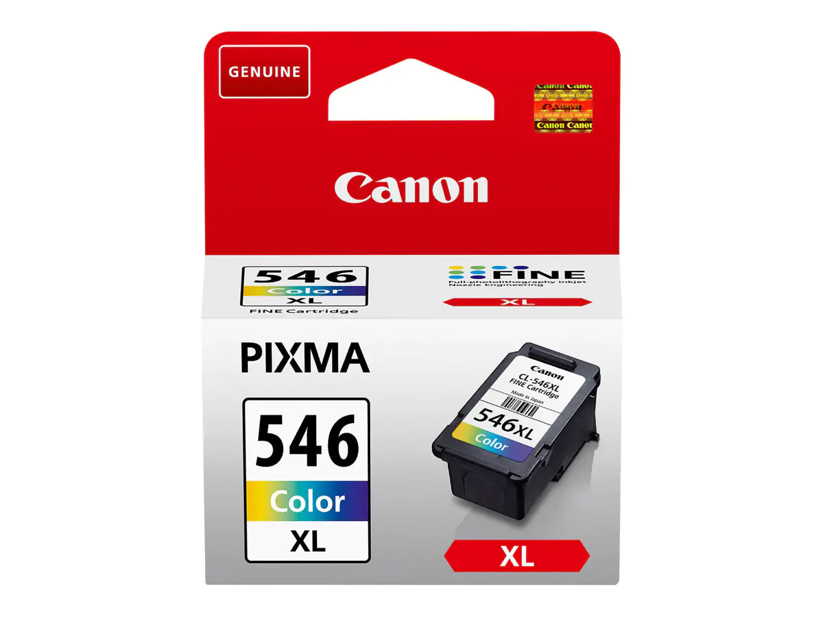 Canon CL-546XL - 13 ml - Hohe Ergiebigkeit - Farbe (Cyan, Magenta, Gelb) - original - Tintenpatrone - für PIXMA TR4551, TR4650, TR4651, TS3350, TS3351, TS3352, TS3355, TS3450, TS3451, TS3452 Canon CL-546XL - 13 ml - Hohe Ergiebigkeit - Farbe (Cyan, Magenta, Gelb) - original - Tintenpatrone - für PIXMA TR4551, TR4650, TR4651, TS3350, TS3351, TS3352, TS3355, TS3450, TS3451, TS3452