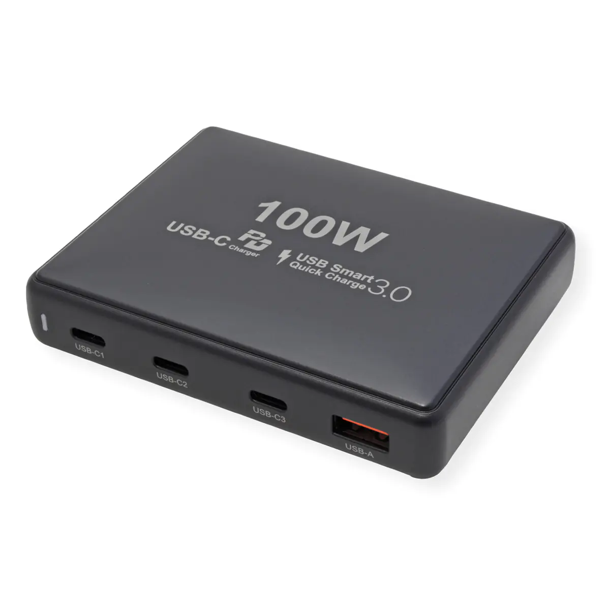 VALUE USB Ladegerät Smart 3x C+ 1x A PD QC3.0 - 100 W - USB Typ C 19.99.1098