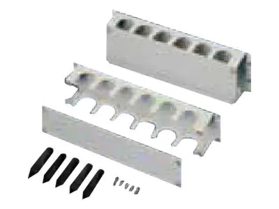 Rittal DK - Rack Kabelmanagement-Kabelkanal mit Abdeckung - Hellgrau, RAL 7035 - 2U - 48.3 cm (19") 7158100