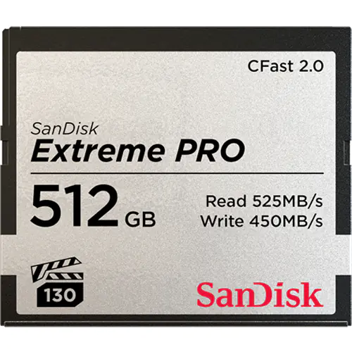SanDisk Extreme Pro - Flash-Speicherkarte - 512 GB - CFast 2.0