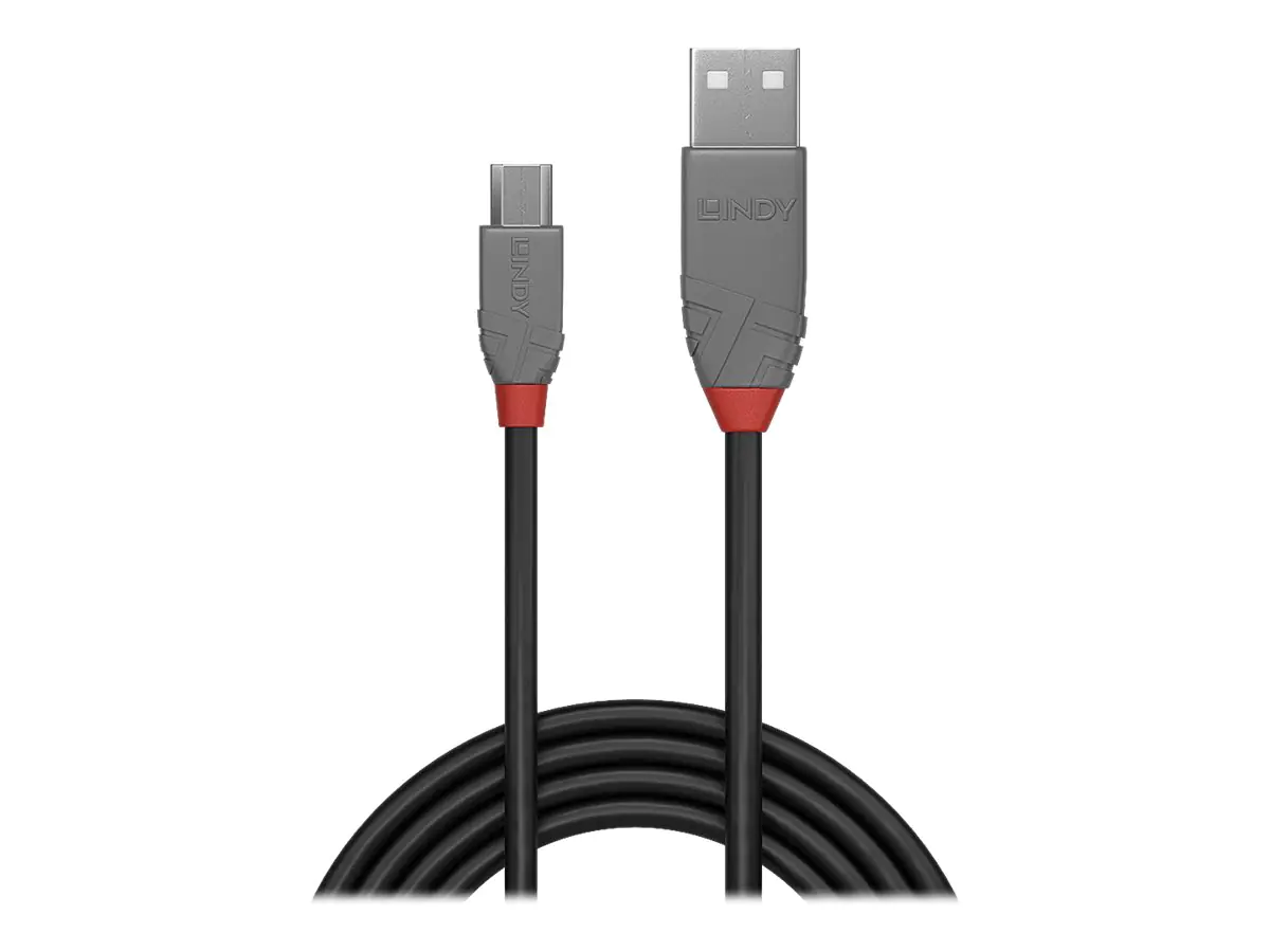 Lindy Anthra Line - USB-Kabel - USB (M) zu Micro-USB Typ B (M) - USB 2.0 - 50 cm - rund - Schwarz Lindy Anthra Line - USB-Kabel - USB (M) zu Micro-USB Typ B (M) - USB 2.0 - 50 cm - rund - Schwarz