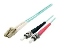 equip - Patch-Kabel - LC Multi-Mode (M) zu ST multi-mode (M) - 5 m - Glasfaser - Duplex - 50/125 Mikrometer - OM3 - Türkis