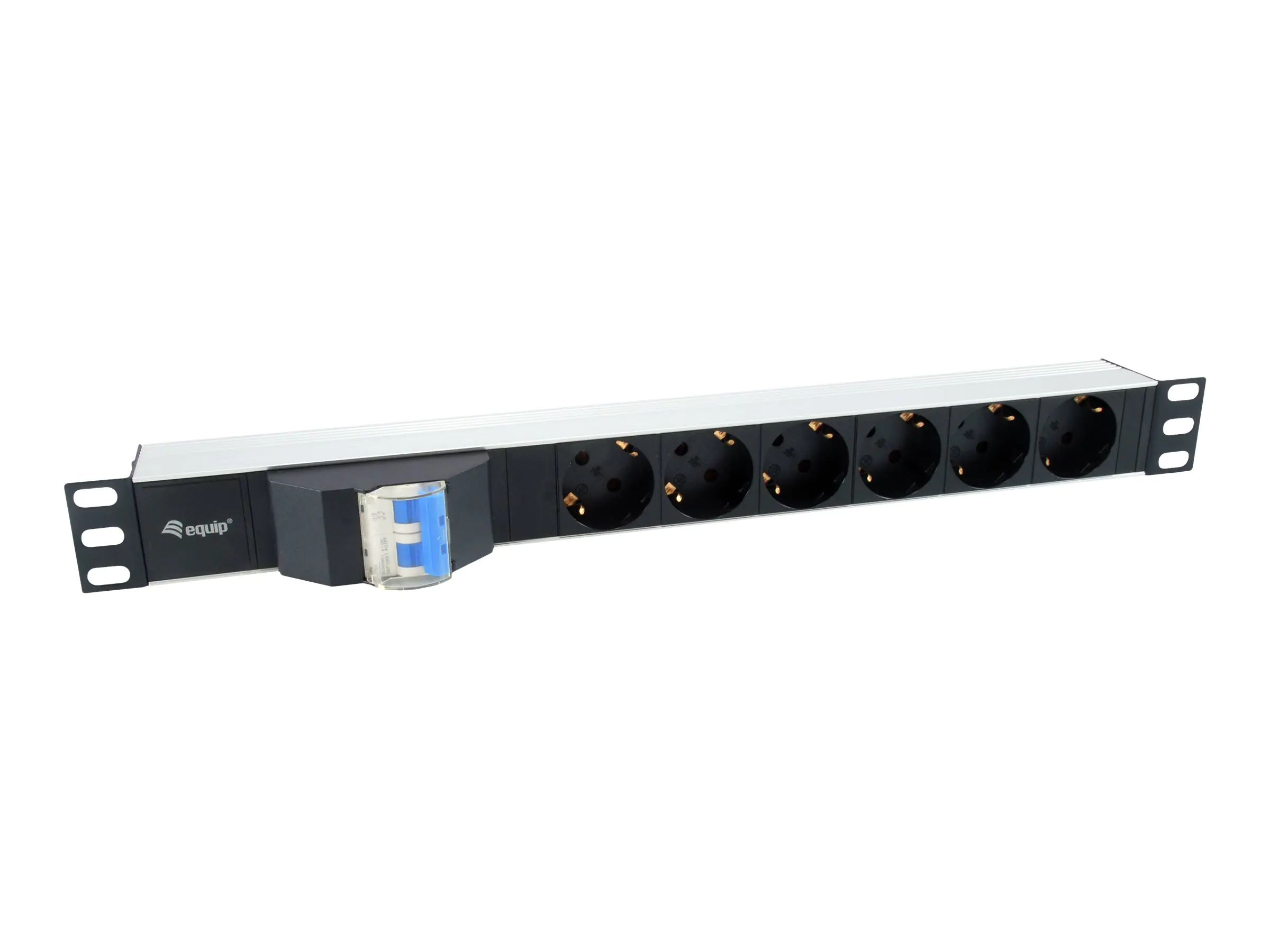 Equip Pro - Stromverteilungseinheit (Rack - einbaufähig) - Wechselstrom 220-240 V - 3500 Watt - Eingabe, Eingang power CEE 7/7 - Ausgangsanschlüsse: 6 (power CEE 7/7) 333312