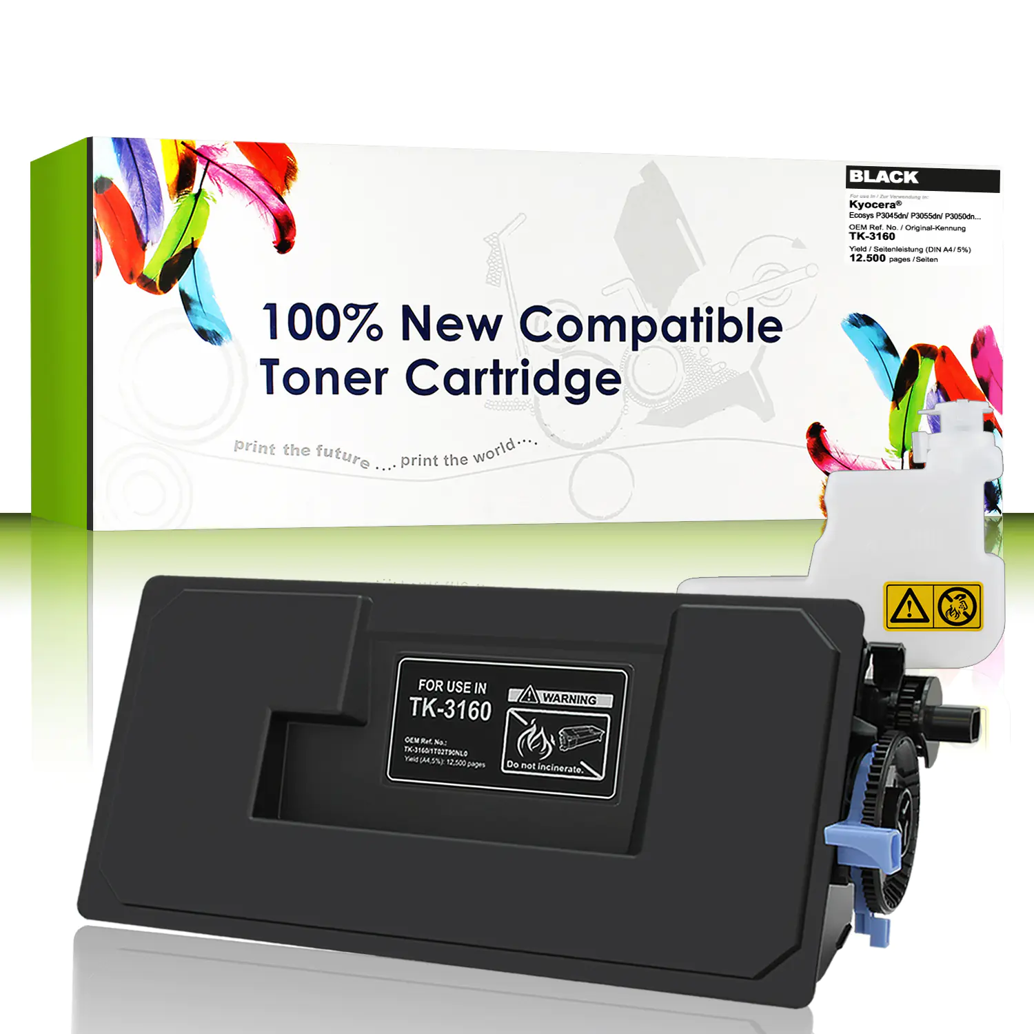 CartridgeWeb Toner kompatibel zu Kyocera/Mita 1T02T90NL0 TK-3160 Schwarz 12.500 Seiten 1 Stück CartridgeWeb Toner kompatibel zu Kyocera/Mita 1T02T90NL0 TK-3160 Schwarz 12.500 Seiten 1 Stück
