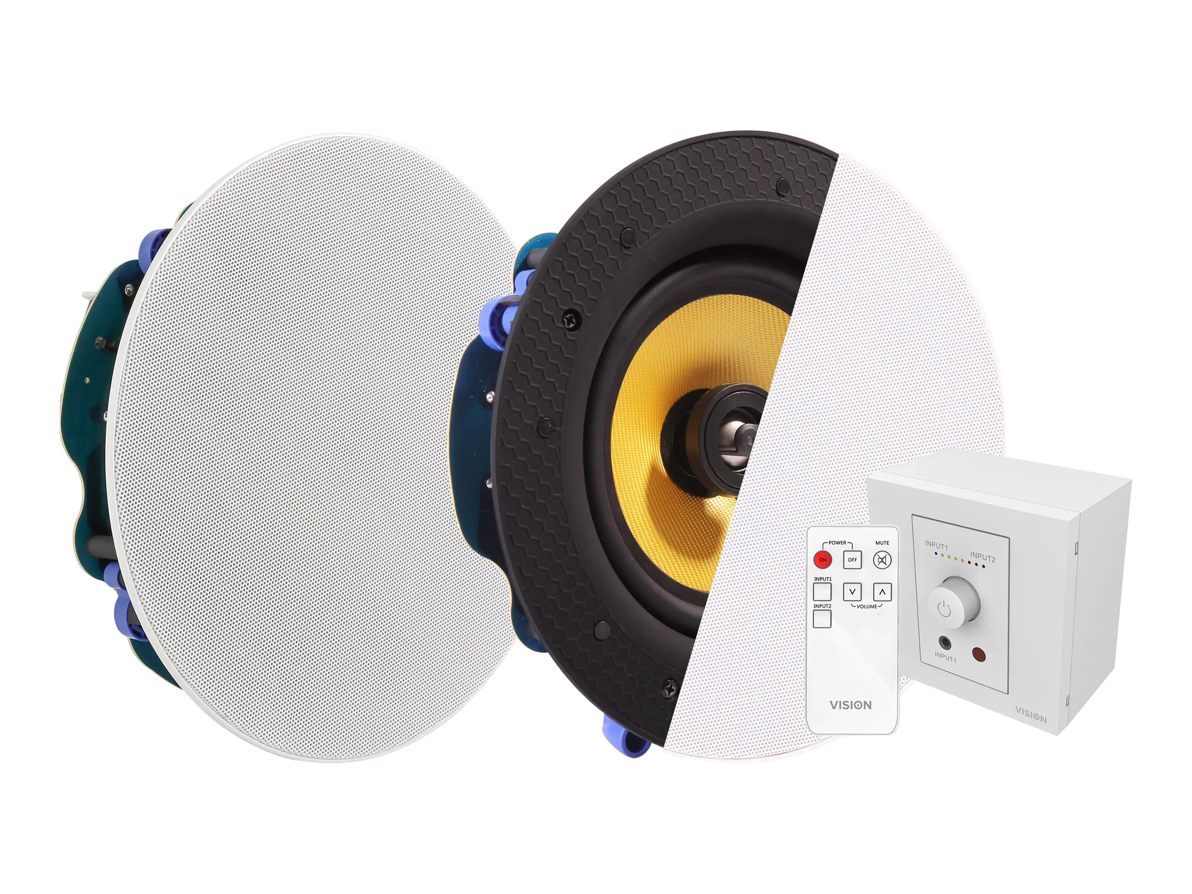 Vision TC3-AMP+CS-1900 - Audiosystem - 2 x 25 Watt - weiß