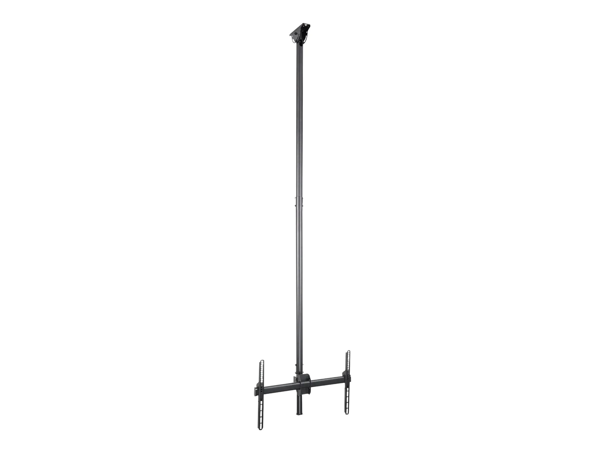 StarTech TV Deckenhalterung - 2,5m bis 3m Stange - Vollbewegliche Fernsehhalterung - TV VESA Halterung 32 bis 75 Zoll (81cm - 178cm) - Klammer für Flachbildschirm - stabiler Stahl - Schwarz - Bildschirmgröße: 81.3-177.8 cm (32"-70") - Deckenmontage -