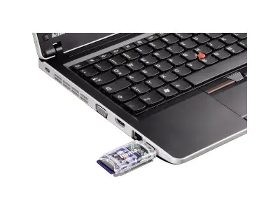 Hama - Kartenleser - 8-in-1 (MMC, SD, miniSD, microSD, MMCplus, SDHC) - USB 2.0