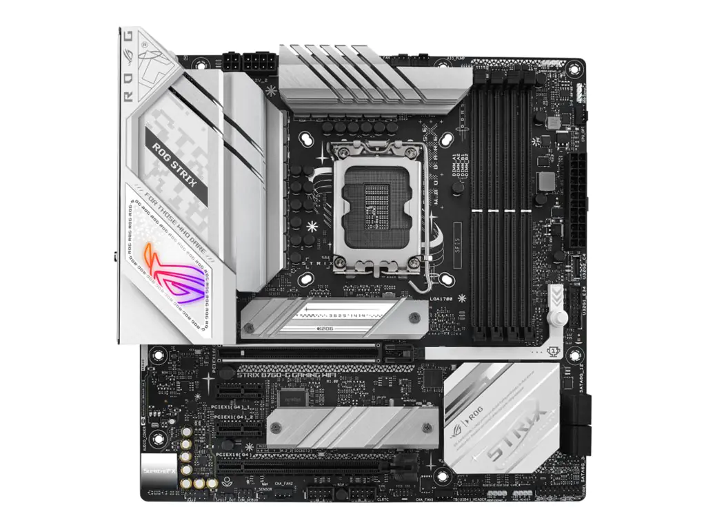 ASUS ROG STRIX B760-G GAMING WIFI - Motherboard - micro ATX - LGA1700-Sockel - B760 Chipsatz - USB 3.2 Gen 1, USB 3.2 Gen 2, USB-C 3.2 Gen2, USB-C 3.2 Gen 2x2, USB-C 3.2 Gen 1 - 2.5 Gigabit LAN, Bluetooth, Wi-Fi - Onboard-Grafik (CPU erforderlich) - HD Au