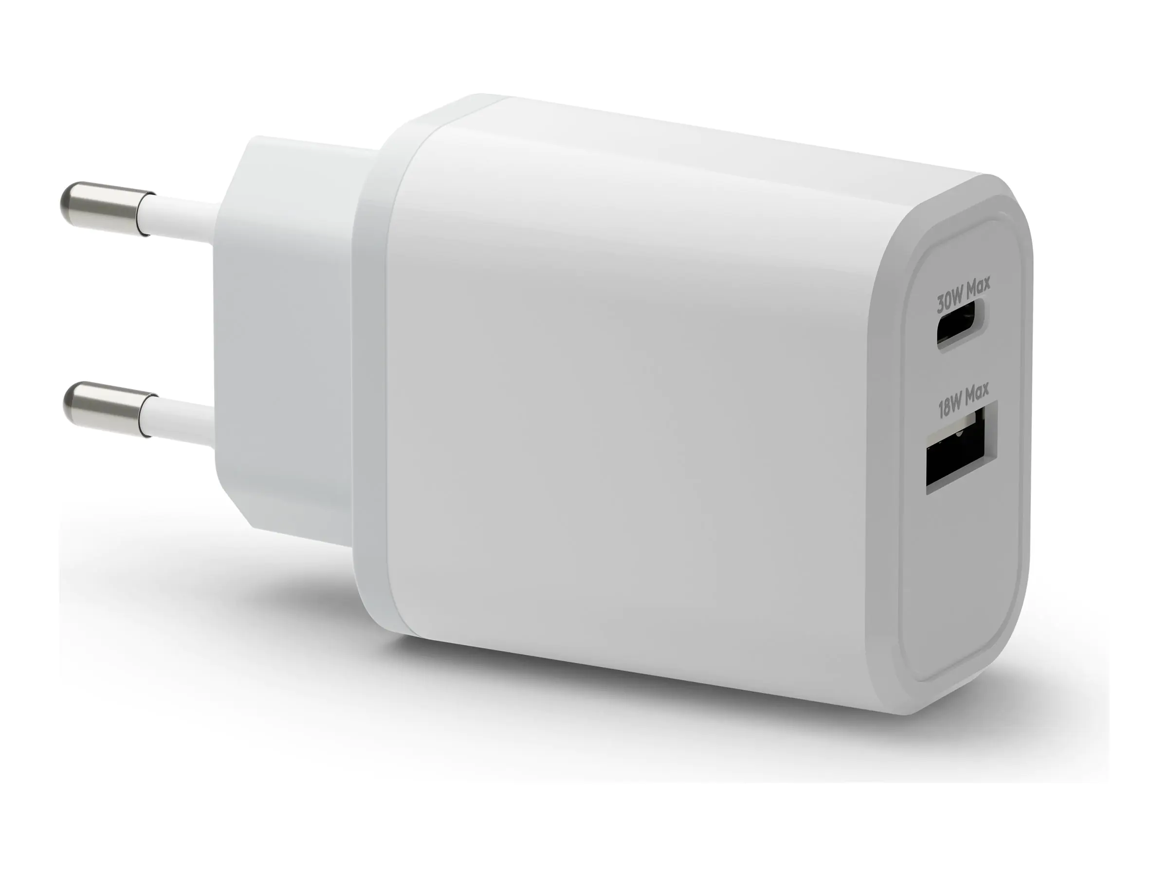 dbramante1928 re-charge - Netzteil - 30 Watt - 3 A - PD/PPS - 2 Ausgabeanschlussstellen (USB-C, USB) CH18EUWH7150