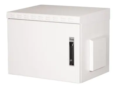 Equip Safe Outdoor - Schrank Netzwerkschrank - 600 x 450 mm, mit Stahlfronttür, montiert - geeignet für Wandmontage - RAL 7035, Hellgrau - 7U - 48.3 cm (19") ESO-07-6045-G