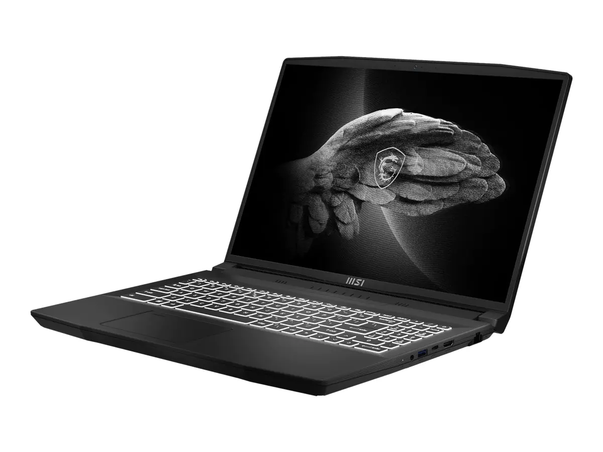 MSI Creator M16 A12UC-284 - Intel Core i7 12700H / 2.3 GHz - Win 11 Home - GF RTX 3050 - 16 GB RAM - 512 GB SSD NVMe - 40.6 cm (16") 2560 x 1600 (QHD+) - Wi-Fi 6 - Core Black