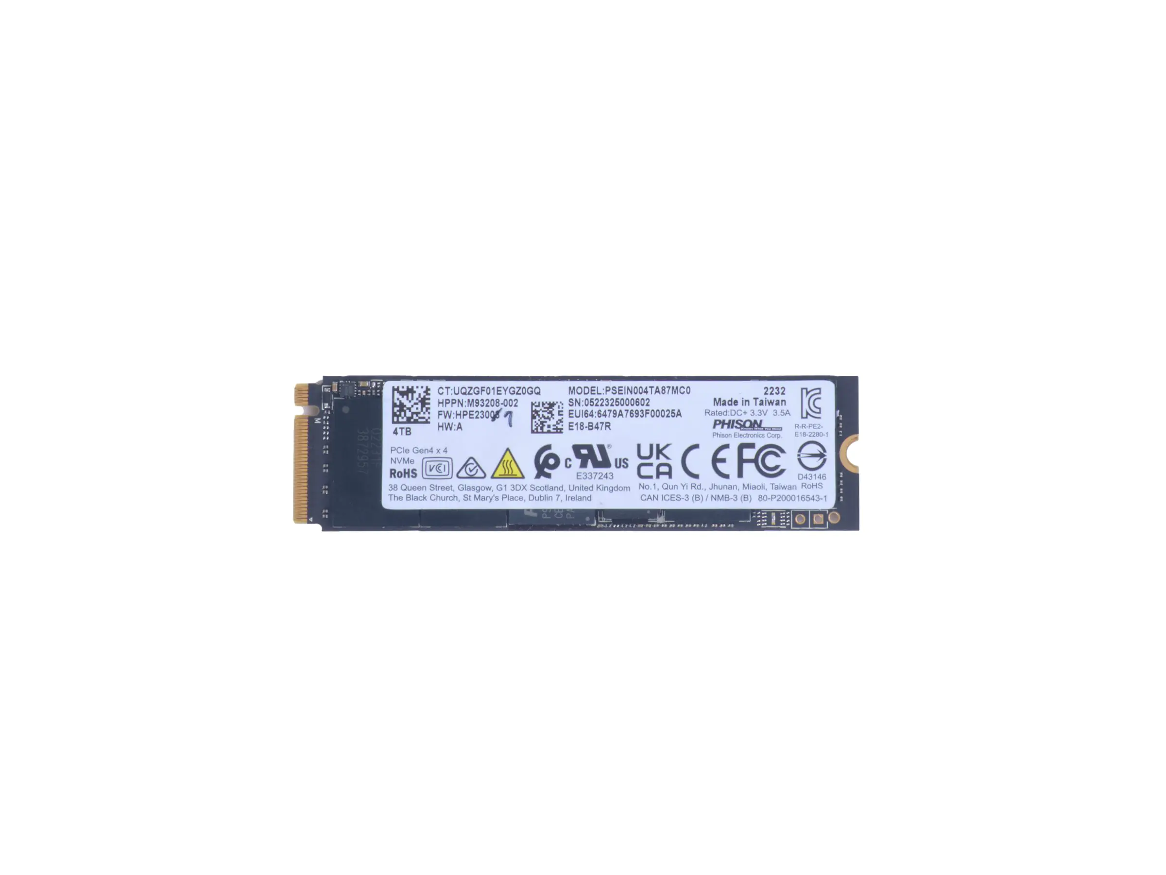 HP SSD - 4 TB - intern - M.2 2280 - PCIe 4.0