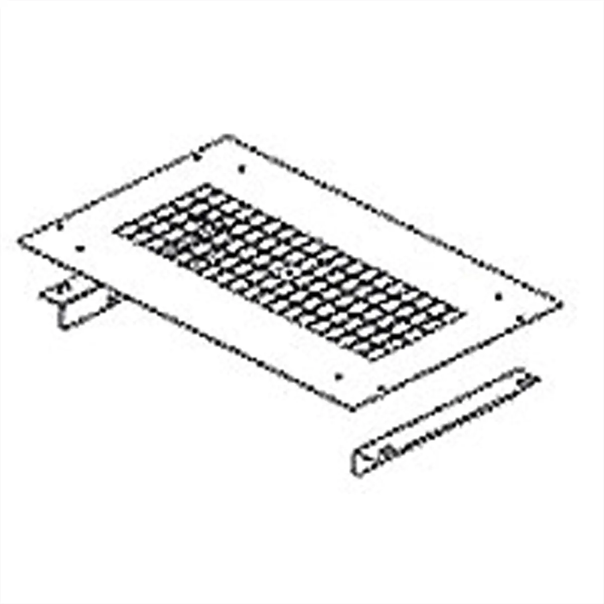 Conteg Montageeinheit für 6-Luefter-Modul Schranktiefe 1000mm
