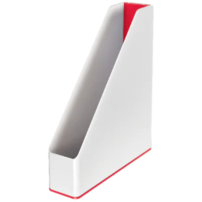 Leitz Stehsammler WOW Duo Colour 7,3 x 31,8 x 27,2 cm (B x H x T) DIN A4 Werkstoff: Polystyrol rot/weiß