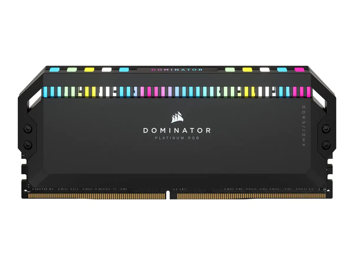CORSAIR Dominator Platinum RGB - DDR5 - Kit - 32 GB: 2 x 16 GB - DIMM 288-PIN - 6000 MHz / PC5-48000 - CL36 - 1.25 V - ungepuffert - non-ECC - Schwarz