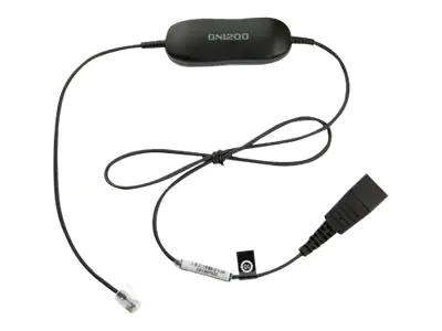 Jabra Smart Cord - Headset-Kabel - Schwarz - für Cisco IP Phone 78XX; BIZ 2300; Mitel 74XX; Dialog 42XX, 44XX, 5446; Snom 71X Jabra Smart Cord - Headset-Kabel - Schwarz - für Cisco IP Phone 78XX; BIZ 2300; Mitel 74XX; Dialog 42XX, 44XX, 5446; Snom 71X