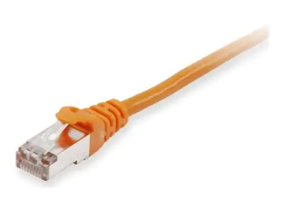 equip - Patch-Kabel - RJ-45 (M) zu RJ-45 (M) - 15 cm - S/FTP - CAT 6 - geschirmt, halogenfrei, geformt, verseilt - orange