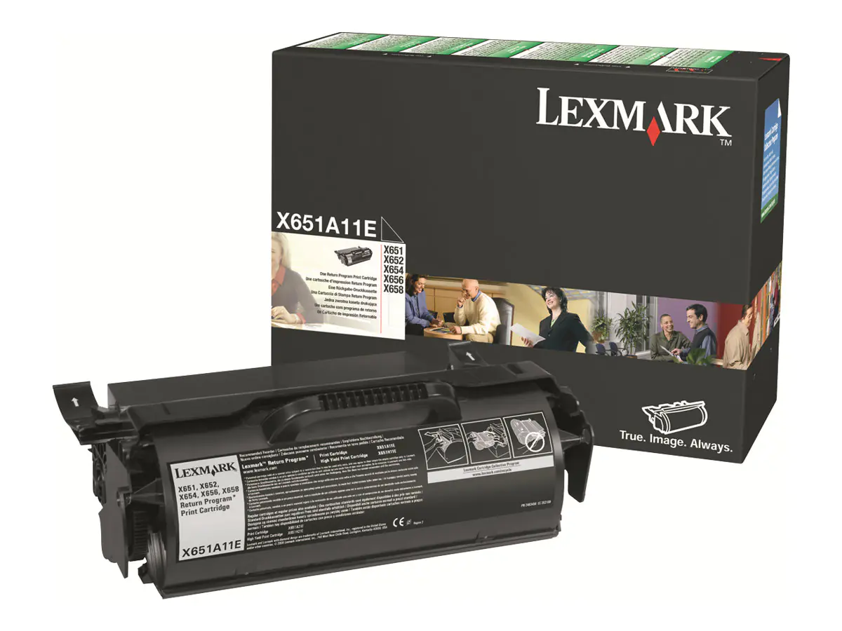 Lexmark - Schwarz - Original - Tonerpatrone LCCP, LRP - für Lexmark X651, X652, X654, X656, X658